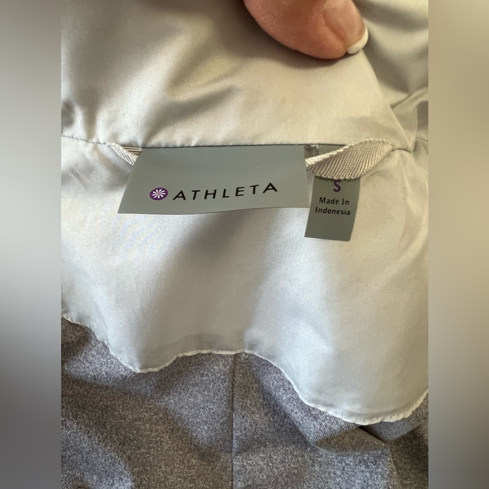 Athleta | Women’s SZ Small | Gray Cropped Journey Jacket | Windbreaker Full Zip - Picture 10 of 11